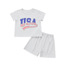 Load image into Gallery viewer, USA T-Shirt and Shorts Set
