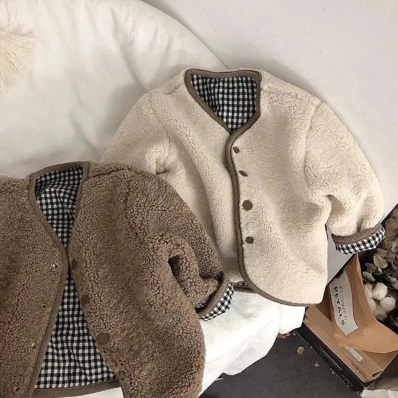 Reversible Woolen Checkered Jacket