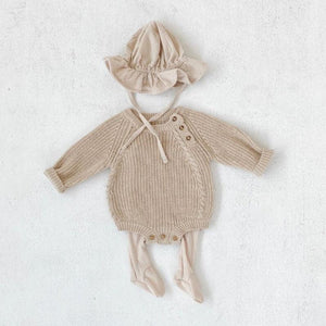 Baby Button Knit Romper