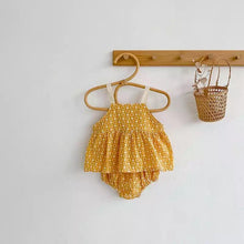 Load image into Gallery viewer, Little Chrysanthemum Sling Top With Bloomer
