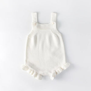 Knitted Sleeveless Romper with Cardigan