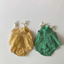 Load image into Gallery viewer, Little Chrysanthemum Sling Top With Bloomer
