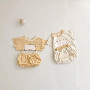 Teddy Short Sleeved T-Shirt With Shorts