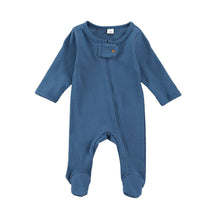 Load image into Gallery viewer, Baby Long Sleeved Jumpsuit With Flap
