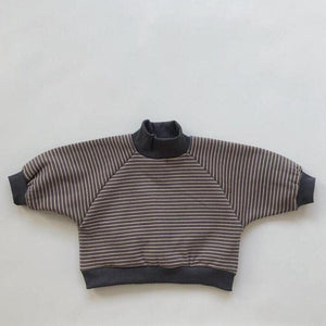 Striped Turtleneck Casual Sweater