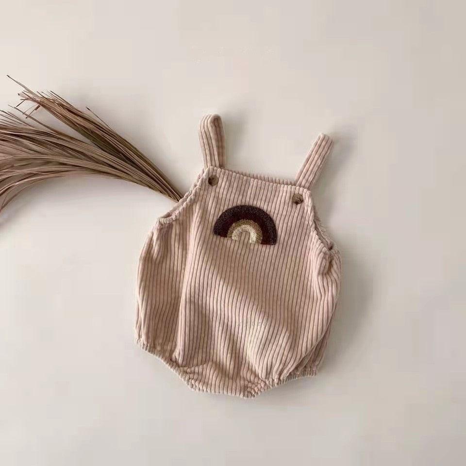 Rainbow Pinafore Romper
