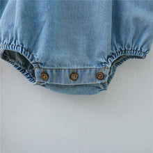 Load image into Gallery viewer, Strapped Denim Romper
