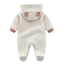Load image into Gallery viewer, Bedtime Bear Hooded Jumpsuit
